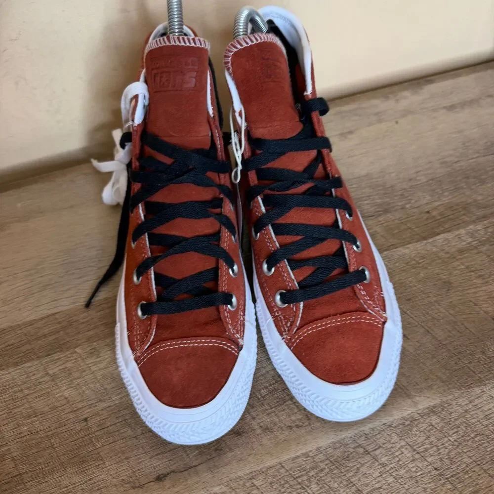 Converse Chuck Taylor All Star Pro Hi Suede Terracotta  womens size 8 shoes - Picture 6 of 11